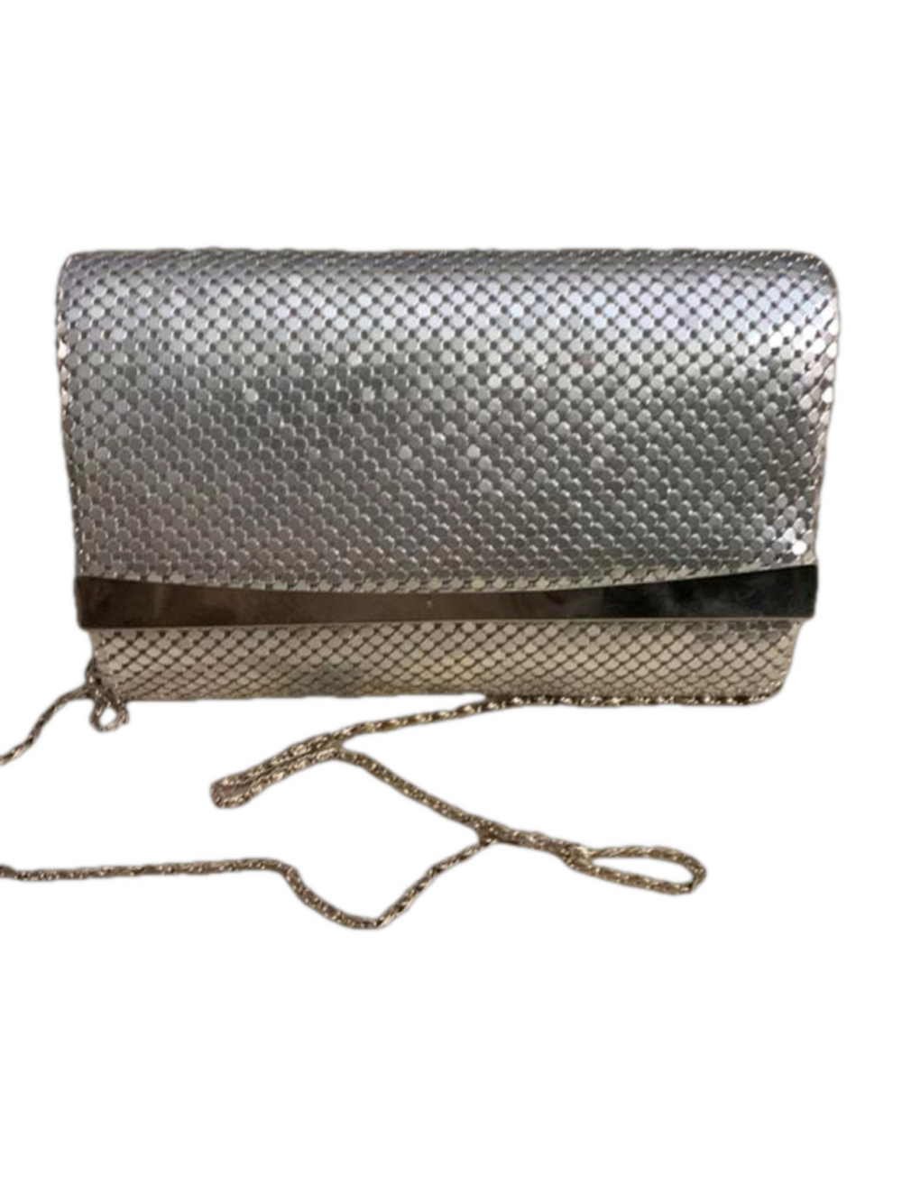 Jessica silver Chainmail style purse